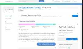 
							         Access mail.pruadviser.com.sg. Pruadviser Email								  
							    