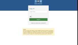 
							         Access Manager: SHRM: Log In								  
							    