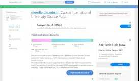 
							         Access moodle.ciu.edu.tr. Cyprus International University Course Portal								  
							    
