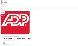 
							         Access My ADP Resource Login | Murah Di Malaysia | Data ... - Pinterest								  
							    