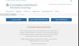 
							         Access My Email | Columbia University Information Technology								  
							    