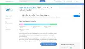 
							         Access myinfo.adrad.com. Welcome to our Patient Portal								  
							    
