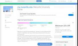 
							         Access my.maryville.edu. Maryville University Portal								  
							    