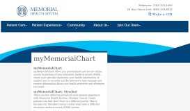 
							         Access myMemorialChart - Marietta Memorial Hospital								  
							    