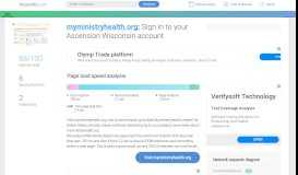 
							         Access myministryhealth.org. Sign in to your Ascension Wisconsin ...								  
							    
