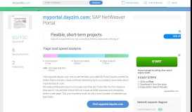 
							         Access myportal.dayzim.com. SAP NetWeaver Portal								  
							    