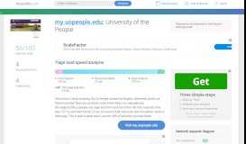 
							         Access my.uopeople.edu. University of the People								  
							    