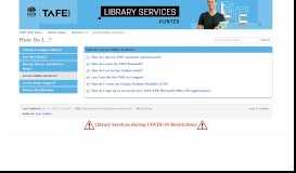 
							         Access Online Services? - Hunter TAFE Library Service - LibGuides								  
							    