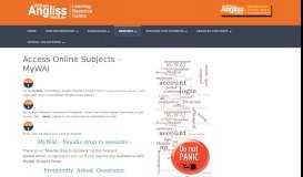 
							         Access Online Subjects (MyWAI) - William Angliss Learning Resource ...								  
							    