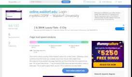 
							         Access online.waldorf.edu. Login - myWALDORF – Waldorf University								  
							    