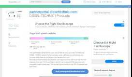 
							         Access partnerportal.dieseltechnic.com. DIESEL TECHNIC | Products								  
							    