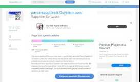 
							         Access pavcs-sapphire.k12system.com. Sapphire Software								  
							    