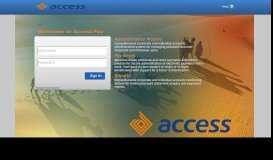 
							         Access Pay								  
							    