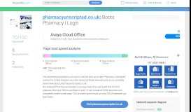 
							         Access pharmacyunscripted.co.uk. Boots Pharmacy | Login								  
							    
