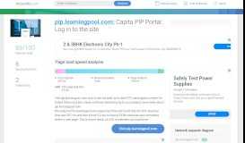 
							         Access pip.learningpool.com. Capita PIP Portal: Log in to the site								  
							    
