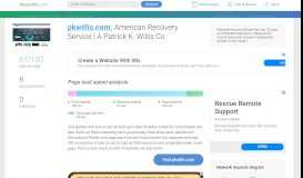 
							         Access pkwillis.com. American Recovery Service | A Patrick K ...								  
							    