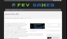 
							         Access Points (AP) | Fev Games								  
							    