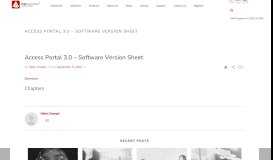 
							         Access Portal 3.0 latest software - Impro Technologies								  
							    