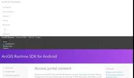
							         Access portal content—ArcGIS Runtime SDK for Android | ArcGIS for ...								  
							    