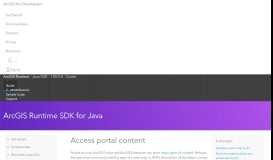 
							         Access portal content—ArcGIS Runtime SDK for Java | ArcGIS for ...								  
							    