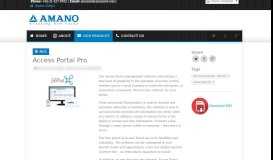 
							         Access Portal Pro - Amano Indonesia								  
							    
