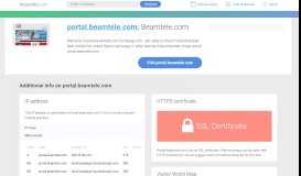 
							         Access portal.beamtele.com. Beamtele.com								  
							    