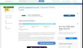 
							         Access portal.capquest.co.uk. Capquest Portal - Home								  
							    