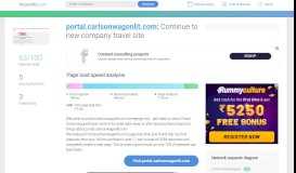 
							         Access portal.carlsonwagonlit.com. Continue to new company travel site								  
							    
