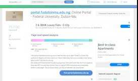 
							         Access portal.fudutsinma.edu.ng. Online Portal - Federal University ...								  
							    