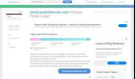 
							         Access portal.justbettercare.com. Procura Portal - Login								  
							    