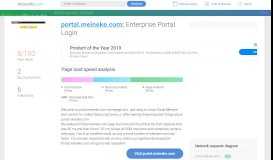 
							         Access portal.meineke.com. Enterprise Portal Login								  
							    