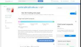 
							         Access portal.qibt.qld.edu.au. Account - User								  
							    