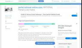 
							         Access portal.rational-online.com. RATIONAL Portal (Live ...								  
							    