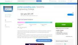 
							         Access portal.saveetha.com. Saveetha Engineering College								  
							    