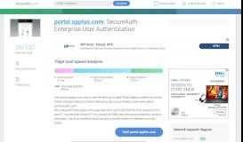 
							         Access portal.spplus.com. SecureAuth Enterprise User Authentication								  
							    