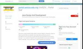 
							         Access portal.unisza.edu.my. UniSZA ::. Portal Staf								  
							    