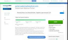 
							         Access portal.watermarkmedical.com. Watermark Medical								  
							    