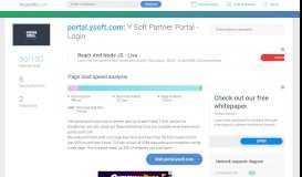 
							         Access portal.ysoft.com. Y Soft Partner Portal - Login								  
							    