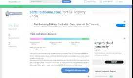 
							         Access portcf.outcome.com. Port-CF Registry Login								  
							    