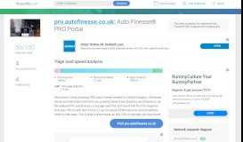 
							         Access pro.autofinesse.co.uk. Auto Finesse® PRO Portal								  
							    