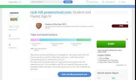 
							         Access rock-hill.powerschool.com. Student and Parent Sign In								  
							    