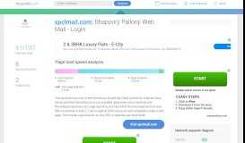 
							         Access spclmail.com. Shapoorji Pallonji Web Mail - Login								  
							    