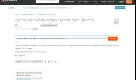 
							         Access SpiceWorks Admin Console from Desktop - Spiceworks General ...								  
							    
