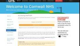 
							         Access Staff WiFi - CITS - Cornwall IT Services - Cornwall NHS								  
							    