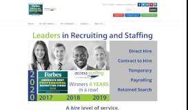 
							         Access Staffing Home								  
							    