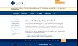 
							         Access Standards | Facey Medical Group								  
							    