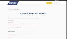 
							         Access Student Portal / East-West University								  
							    