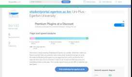 
							         Access studentportal.egerton.ac.ke. Uni-Plus - Egerton University								  
							    