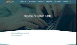 
							         access-supplier-portal – Visteon								  
							    