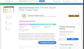 
							         Access support.tenmast.com. Tenmast Support Portal - Create Ticket								  
							    